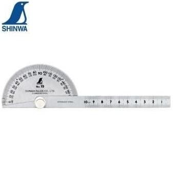 

Shinwa Rules Protractor Polish Finish S1550-62987 / Shinwa 62987 New Stok