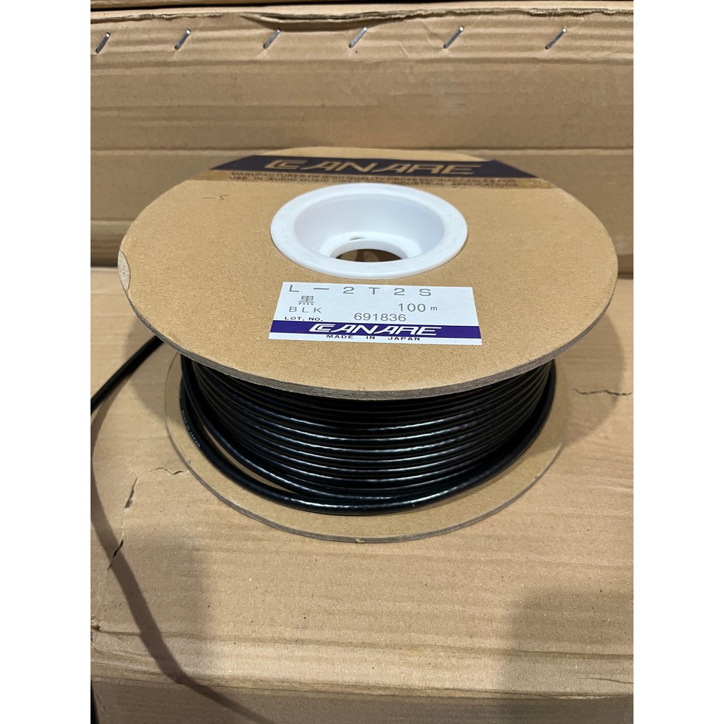 Kabel mic canare L2T2S stereo isi 3 kabel mic input canare roll 80m 80meter