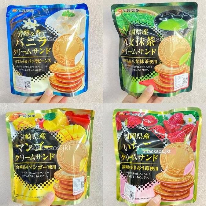 

NANAO CREAM SANDWICH BISCUIT KUKKIA / MATCHA / VANILLA / STRAWBERRY- KUKIA JEPANG