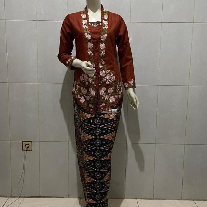 ENCIM  LENGAN PANJANG~KEBAYA ENCIM KERAH SUNDA~SET ROK~JUMBO SERAGAM