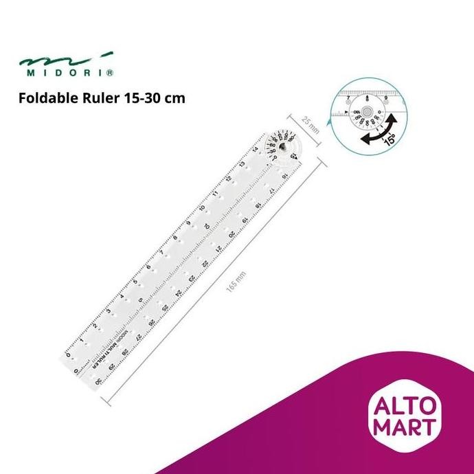 

Midori Foldable Ruler 15-30 Cm Penggaris Lipat Japan New Stok