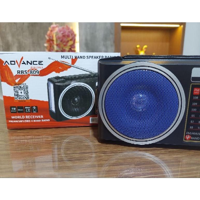 Viral Radio Advanve Rbs-809 Fm/Am/Sw 1/Sw 2 Radio Charger Garansi Ke-72
