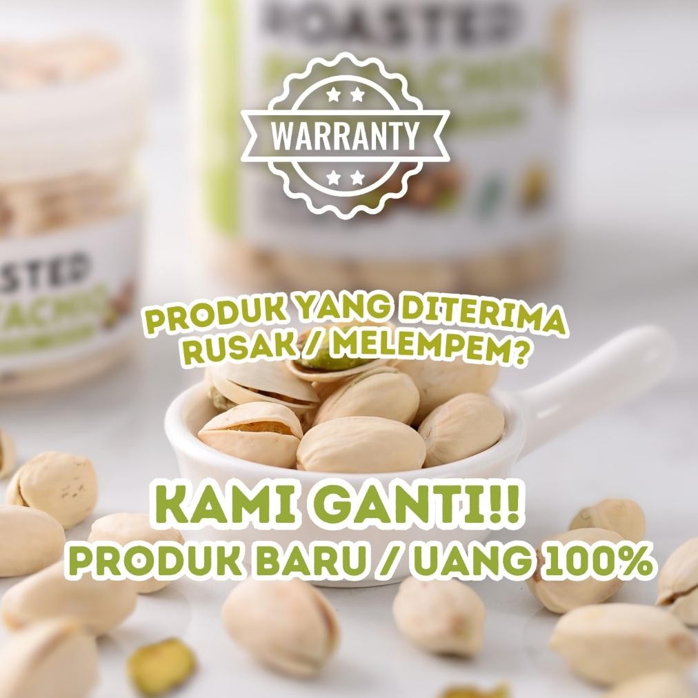 

Hot Kacang Pistachio Panggang Renyah Premium Original 100% Pistachios Roasted Kacang Fustuk Pistacio Sth-6