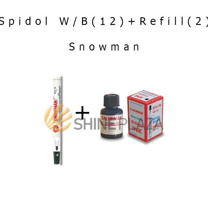 

[Flash Sale] Spidol Whiteboard Snowman - Refill Tinta Spidol Snowman New Stok