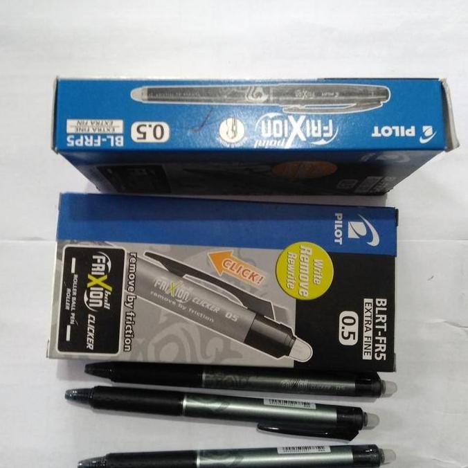

Pulpen Frixion 0,5 Hitam / Bolpoint Frixion 0,5 New Stok