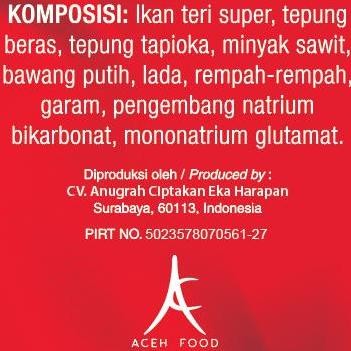 

Snack Teri Aceh Nasi Kriuk Original | Kemasan Sachet 4Pcs X 10Gr | Camilan Renyah, Gurih, Lezat, Crispy, Nikmat | Makanan Ringan Praktis & Bergizi | Halal Pirt | Lauk Sehat Untuk Nasi, Sup, Anak Kos, Keluarga, Bekal Sekolah | Cemilan Kekinian | Aceh Food