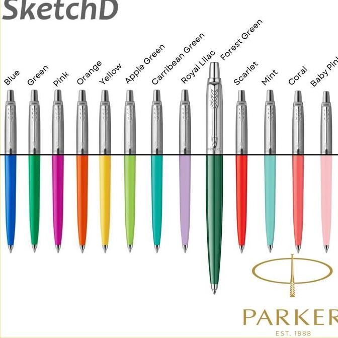 

Parker Jotter Bp Original Colour - Ball Point M Black Ink New Stok