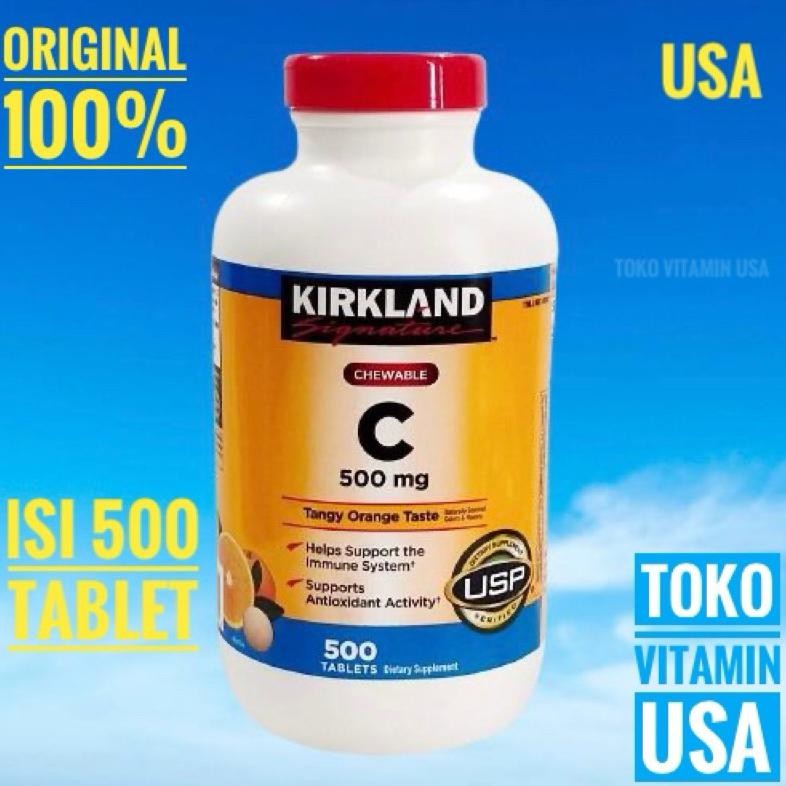 Kirkland Signature Vitamin C 500mg 500 Tablets Kirkland Vitamin C 500 mg