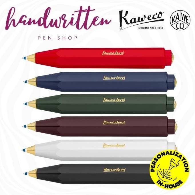 

Kaweco Sport Classic / Skyline / Frosted Retractable Ballpoint | Gel Rollerball Pen / Pulpen New Stok