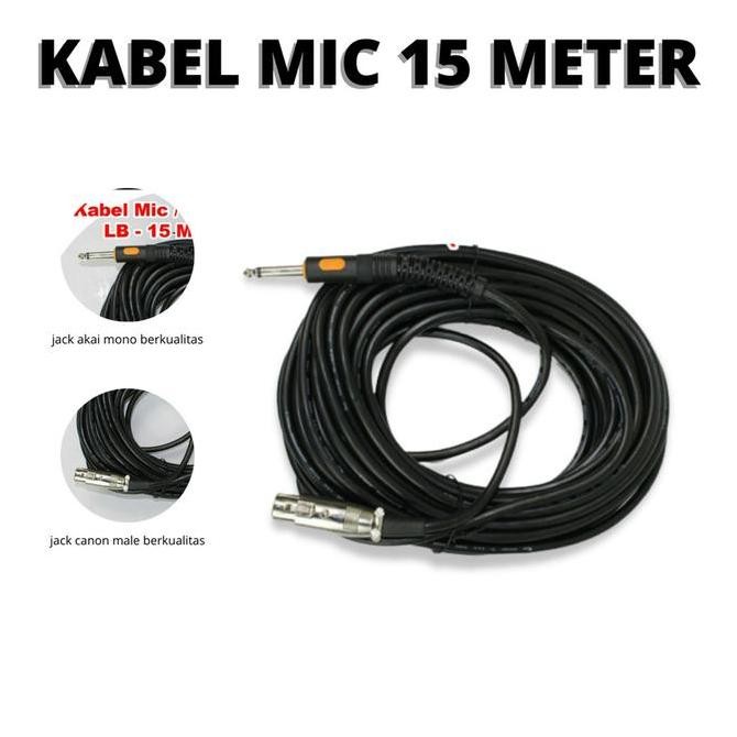 Kabel Microphone 15 Meter - Kabel Mic XLR Panjang Sound System