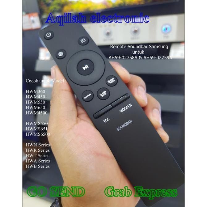 Remote Soundbar Samsung Grade original AH59-02758A & AH59-02759A murah