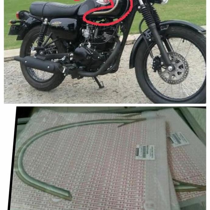 stiker striping tangki w 175 cafe w175cafe original