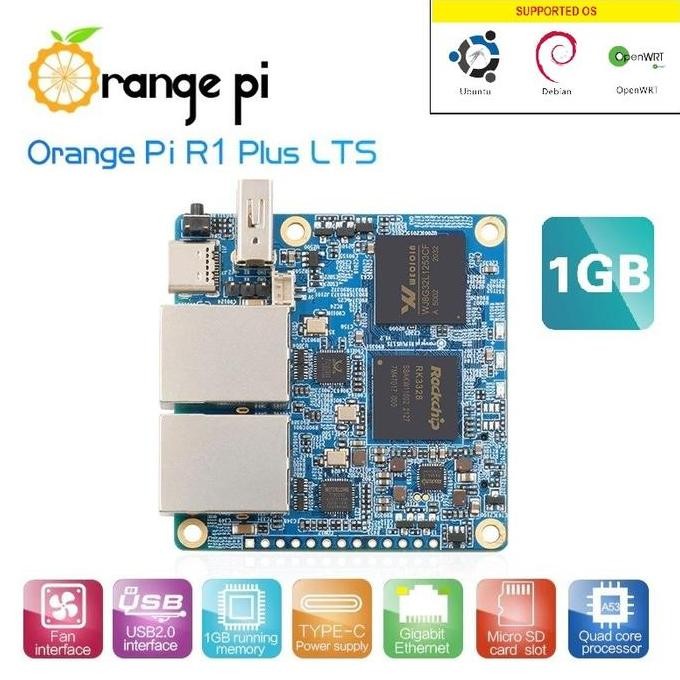 BEBAS ONGKIR - Orange Pi R1 Plus LTS - 1GB