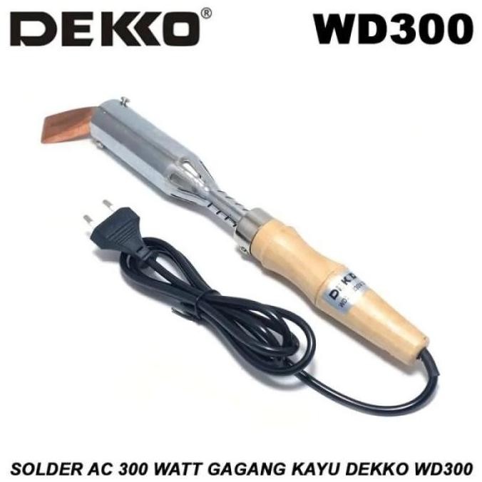 ready  DEKKO WD300 SOLDER AC 300W GAGANG KAYU - SOLDER WD 300 WATT ORIGINAL
