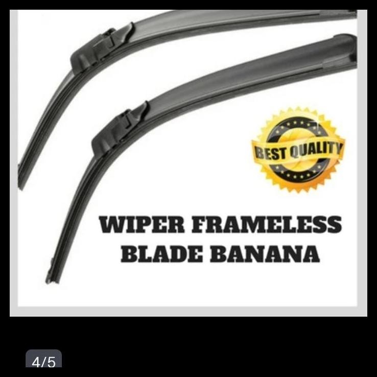 TERMURAH WIPER KACA DEPAN MOBIL HONDA ALL NEW JAZZ RS 2008-ON KARET KACA SILICON FRAMELESS 