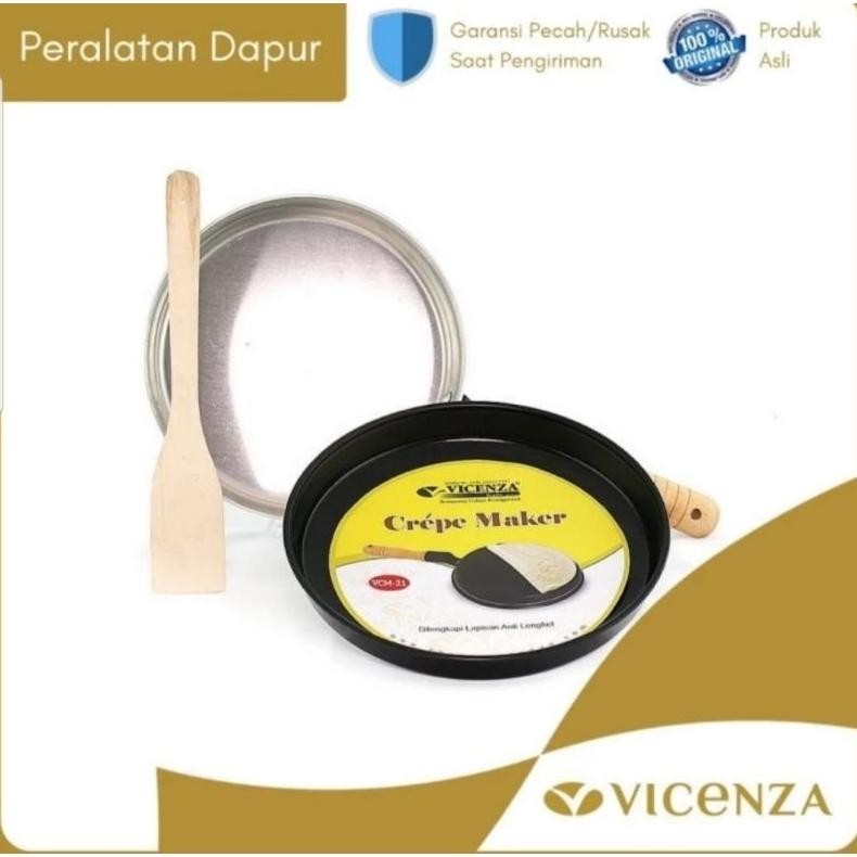 VICENZA : CREPE MAKER  WAJAN CETAKAN KULIT CREPES RISOL VCM 21 MURAH