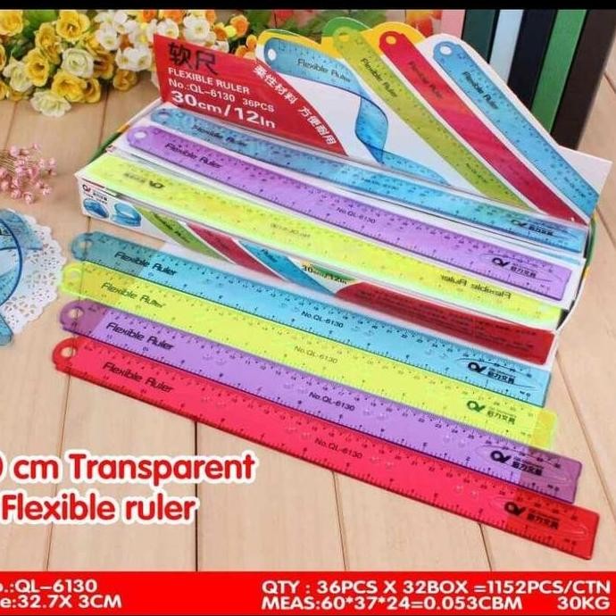 

Penggaris Lentur Flexible Ruler 30Cm New Stok