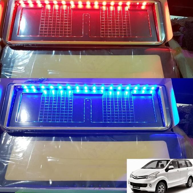Dudukan/Plat Nomor Mobil Akrilik Izy Lampu 46CM All New Avanza murah
