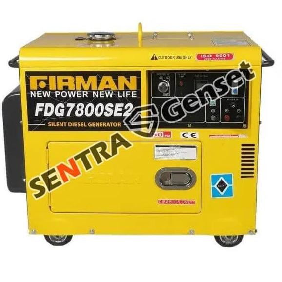 ready  Genset solar Silent Firman 5000 WATT. FDG 7800 SE2. Diesel Solar