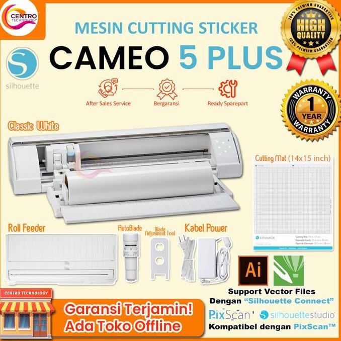 

BEBAS ONGKIR - Mesin Cutting Sticker Auto Contour Cut Silhouette CAMEO 5 PLUS / CAMEO 4 PLUS (Ukuran A3 PLUS - 38CM)