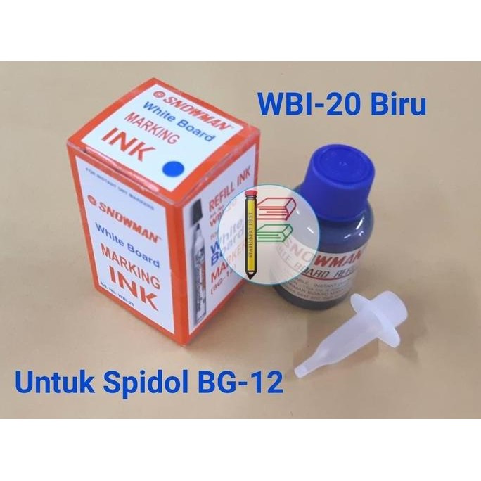 

Tinta Isi Refill Spidol Snowman White Board Papan Tulis Wbi-20 New Stok