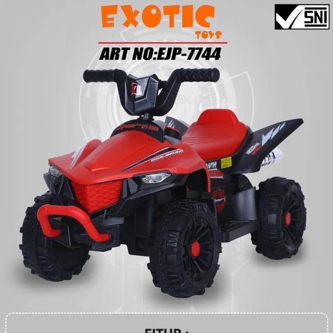 Motor Aki ATV Anak EXOTIC EJP 7744 Mini ATV Ada Remote murah