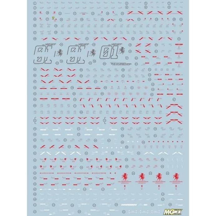 Fluorescent Water Decal MGEX Unicorn Ver Ka Evo Studio