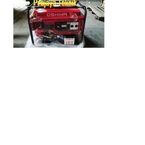 ready !!! genset HONDA OSHIMA 7500LX 5000watt stater elektrik, roda ,accu,baru