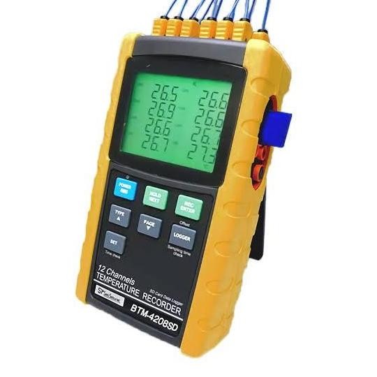 Temperature Recorder 12 Channels Btm-4208Sd|Thermometer Recorder