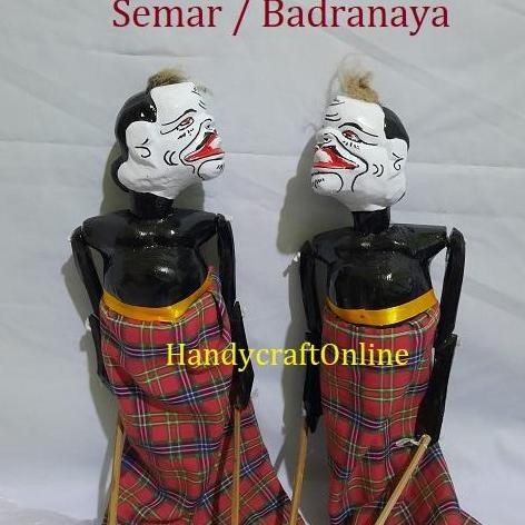 Semar / Badranaya Wayang Golek Kayu Ukuran Kecil Tinggi 35 Cm