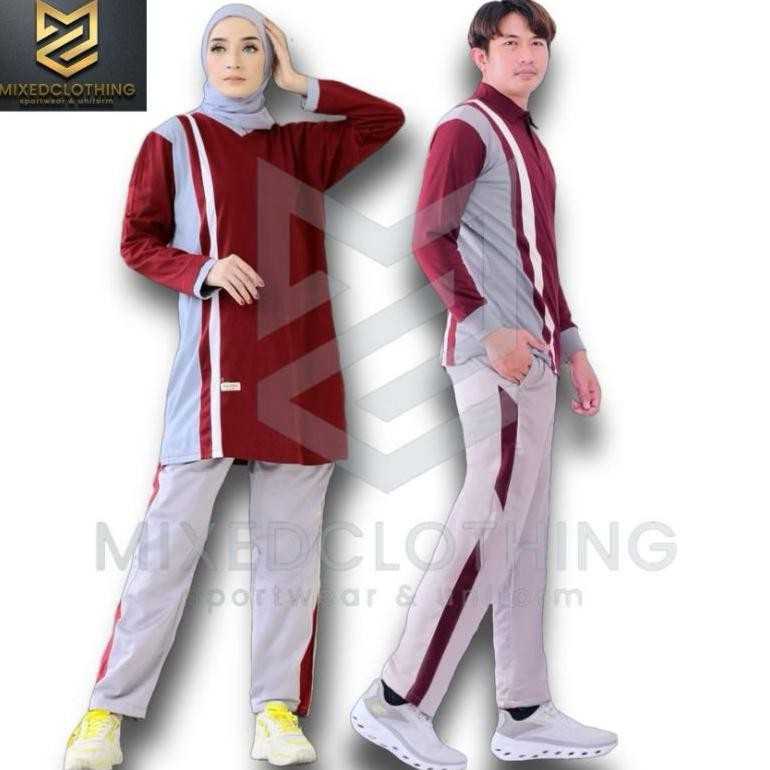 COUPLE setelan olahraga pria & wanita/setelan olahraga keseragaman,untuk guru