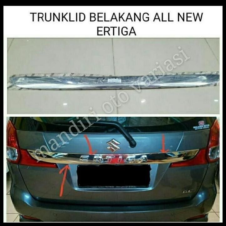 DISKON TRUNKLID LIST BAGASI BELAKANG ERTIGA CHROME 