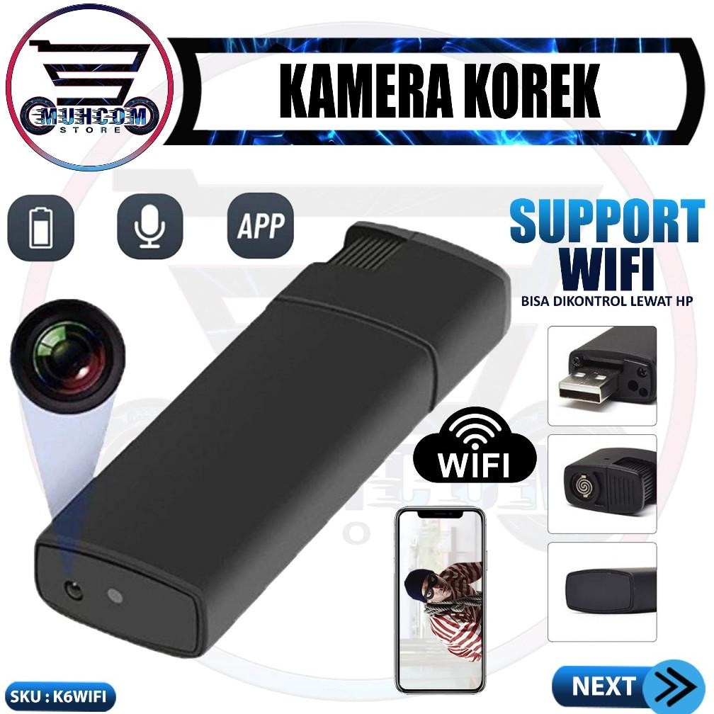 K6 Wifi Spy Camera Lighter HD 1080P Night Vision Camcorder Mancis Unik Security V18 Kamera Pengintai