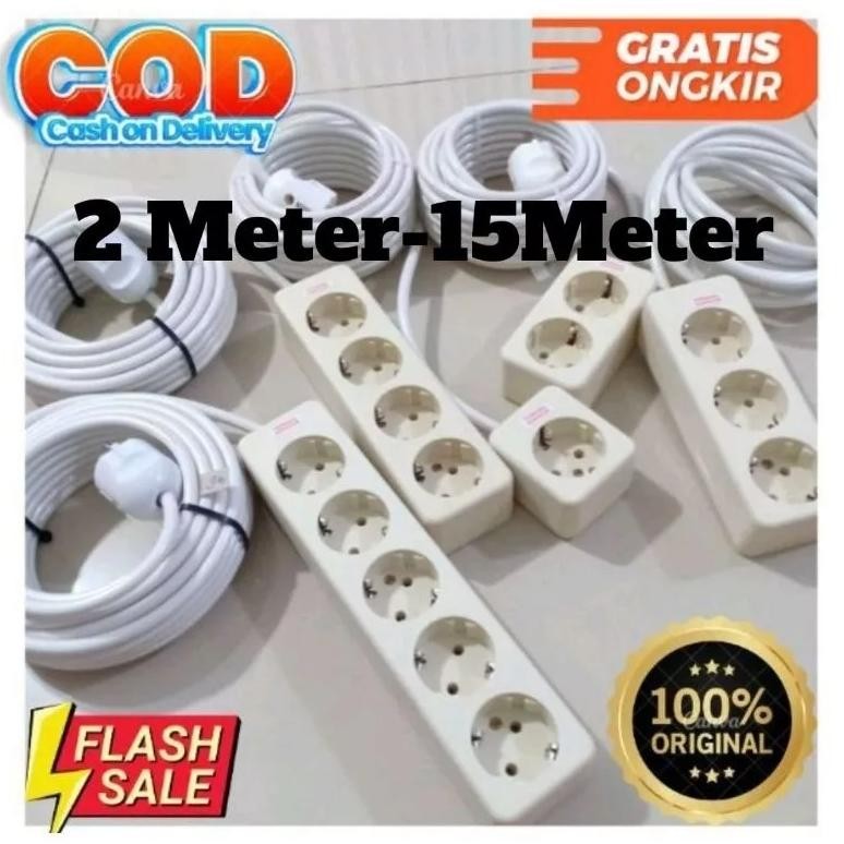 Stop Kontak Kabel / Stop Kontak Kabel 2 Meter-15 Meter / Stop Kontak 15 Meter / Stop Kontak Kabel 10