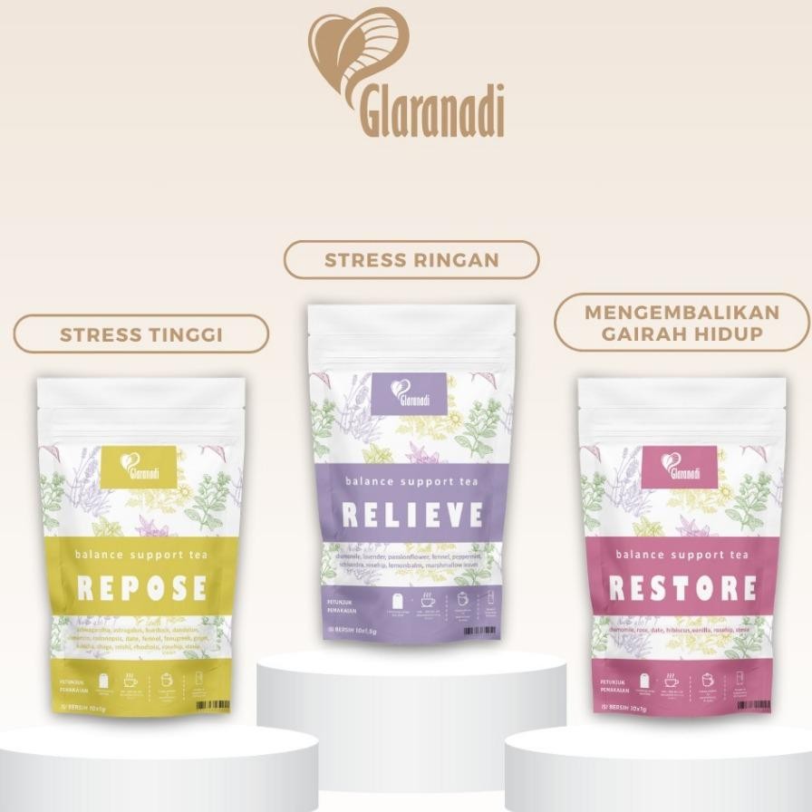 

Glaranadi Teh Bunga Pereda Stress Depresi Anxiety Relax Calming Chamomile Lavender Ashwagandha