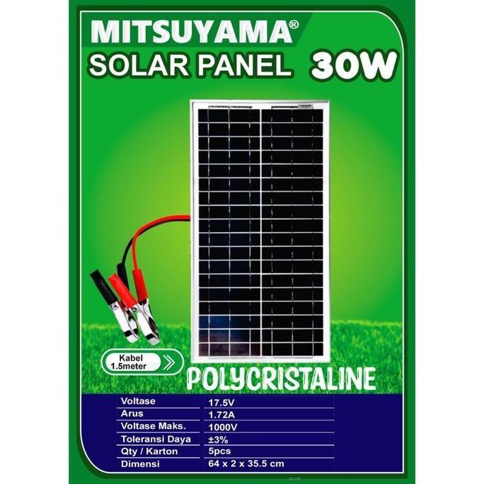 Solar Panel Solar Cell Panel Surya 30Wp Poly 30 Wp Polycrystalline