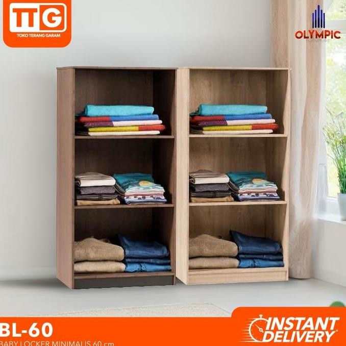 Promo Olympic Bl 60 Baby Locker / Lemari Pakaian Anak Minimalis Dengan Rak 60 Cm
