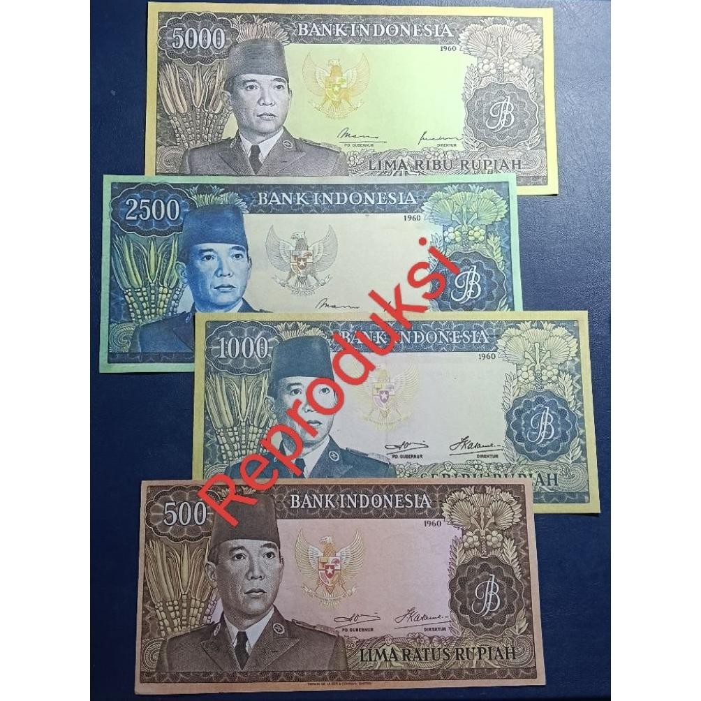 Uang REPRO Indonesia Seri Presiden Soekarno THN 1960 DiM