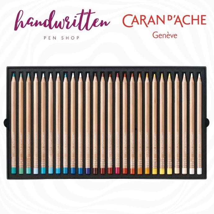 

CARAN DACHE Luminance 6901 Color Pencil Box Of 76 Colors + 2 Full Blender / Pensil Warna Caran d'Ache