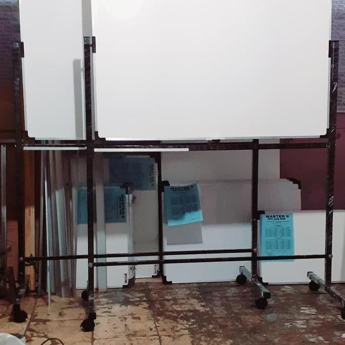 

Papan Tulis 80 120 Cm, Double Face New Stok