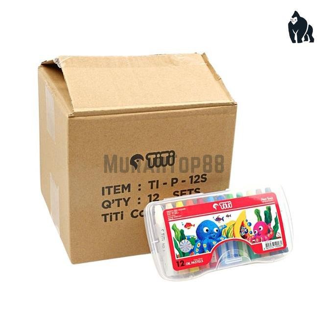 

Crayon Titi 12 Warna Oil Pastel / Krayon Mewarnai 12 W [HARGA PER SET]