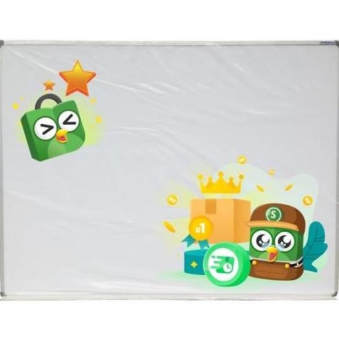 

White Board Sakana Ecosave 180X120 Cm - Papan Tulis Whiteboard 180 X 120Cm ( Papan Tulis Gantung Tempel White Board Magnetik Ecosave ) New Stok