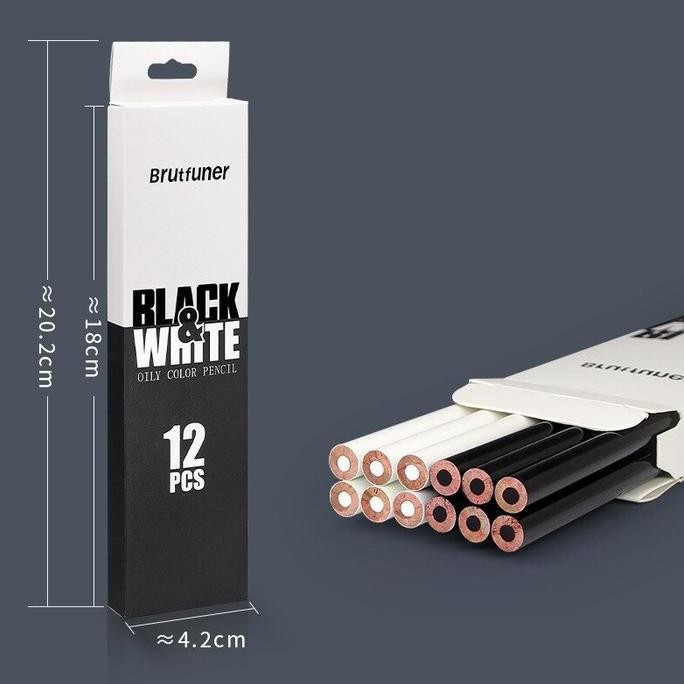 

Pensil Black & White Brutfuner 12 Pcs / 12 Pensil Sketsa Hitam&Putih