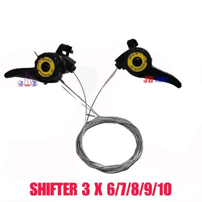 THUMB SHIFTER OPERAN GIGI SEPEDA 18 21 24 SPEED 3 X 6 7 8 9 KANAN KIRI SET SEPEDA LIPAT MTB BALAP RO