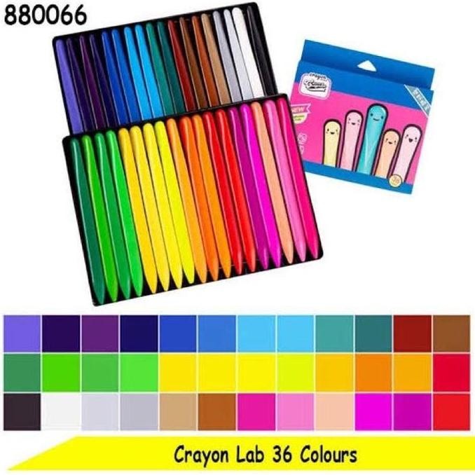 

Crayon lab Triangular Anti Kotor Aman Untuk Anak Non Toxic