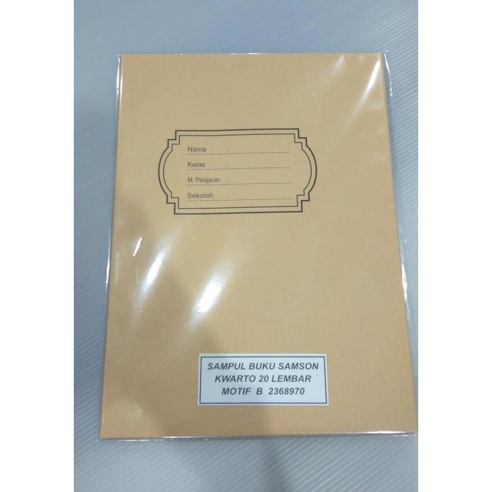 

Sampul Buku Tulis Coklat Samson Motif Ukuran Kwarto