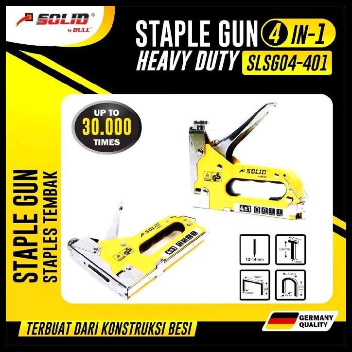

DISKON SOLID GUN TACKER STAPLES TEMBAK 4 IN 1 HEAVY DUTY SLSG04-401 !!!!!!