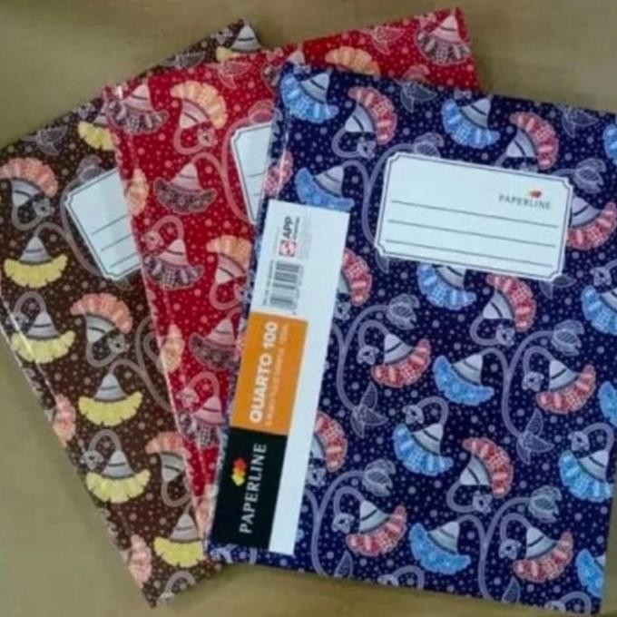 

buku tulis quarto 100 lembar hard cover paperline