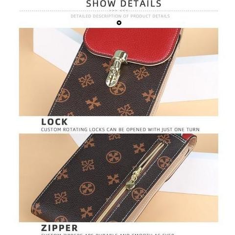 Dompet Wanita Tas Selempang Wanita Kulit Tas Dompet Hp Multifungsi Bly024