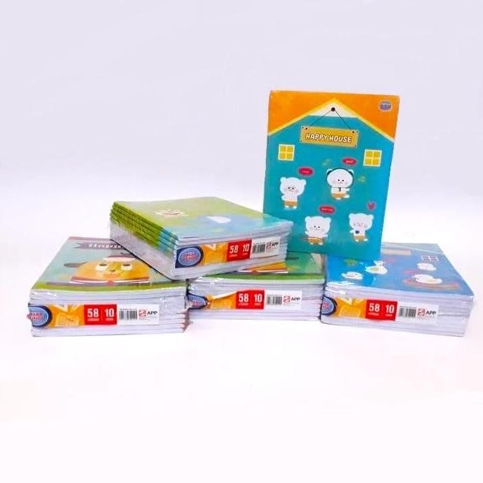 

Buku Tulis Sinar Dunia 58 Lembar (SIDU) Ukuran Qwarto Cover Random - pack (10 buku) Kertas Note